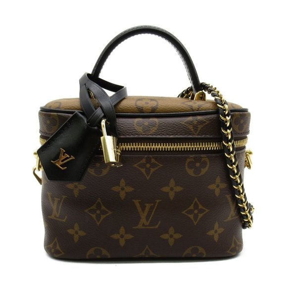 LOUIS VUITTON Vanity NV PM 2way Shoulder Bag Monogram Reverse canvas Used - Picture 1 of 11